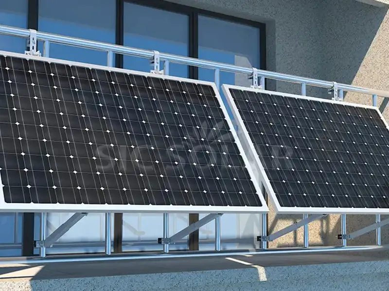 1 kW Solarhalterung für Balkon in Finnland