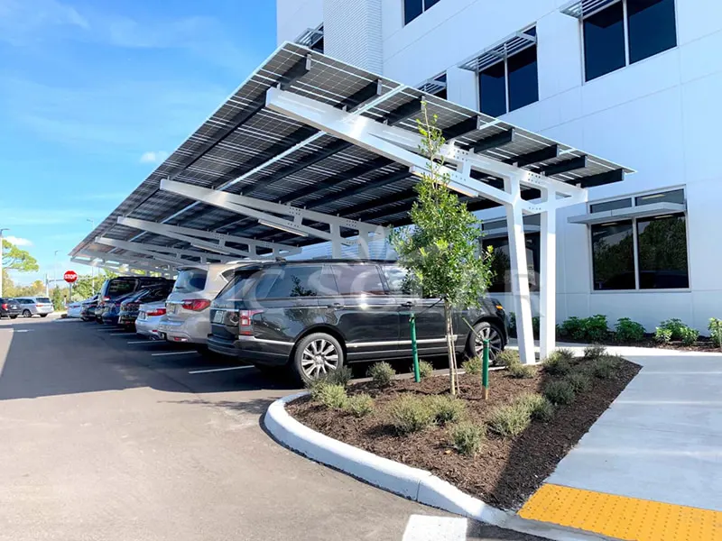 25 kW einseitiges Carport-Halterungssystem in Großbritannien
