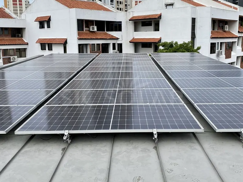30-kW-Metalldach-Solarmontagesysteme für Singapur
