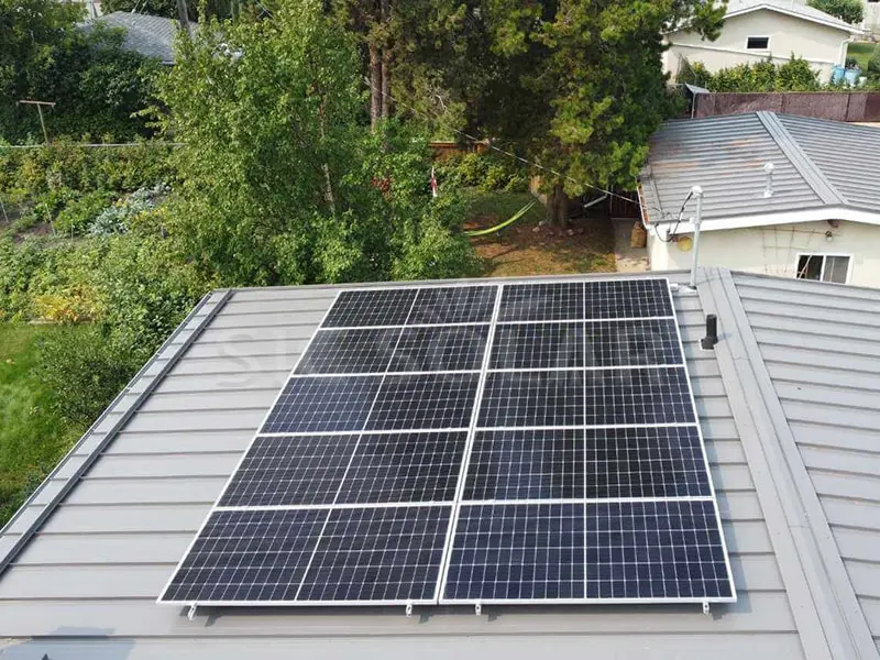 5-kW-Solarpanel-Metalldachneigungshalterung in Kanada