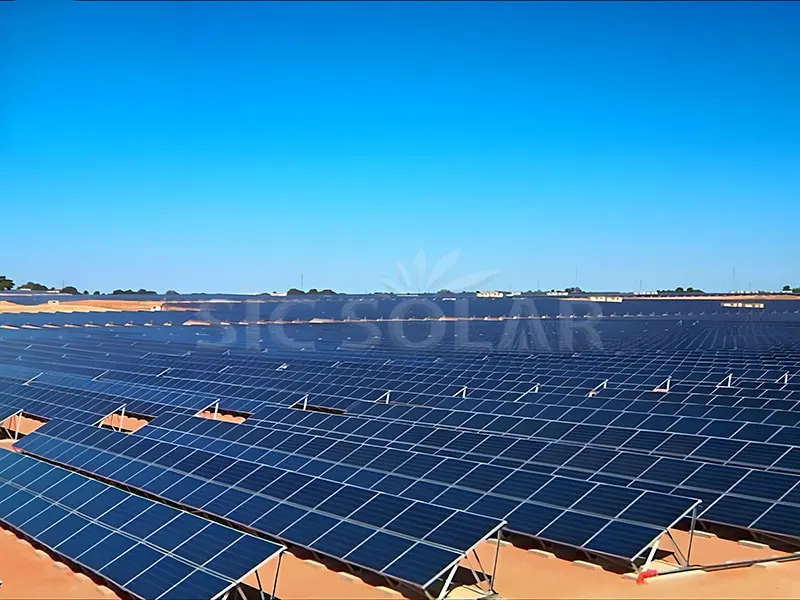 Kommerzielles Bodensolarsystem vom Typ W in Chile