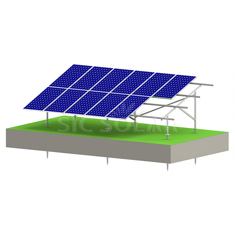 Verzinkte Stahl -Solarboden -Montagesystem