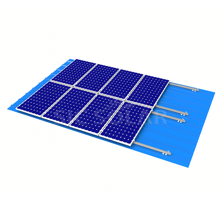 Solartrapezförmige Metalldachmontage